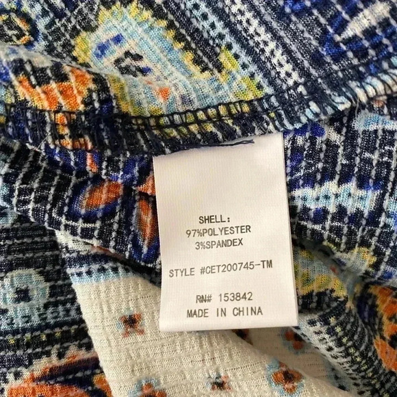 🆕Melloday Boho Patchwork Tunic Top M🆕 - Picture 9 of 10